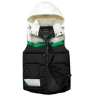 Прямая поставка, новый осенне-зимний жилет, облегающий жилет с капюшоном, мужской повседневный жилет без рукавов для мальчиковмужчин LBZ17