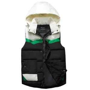 Прямая поставка, новый осенне-зимний жилет, облегающий жилет с капюшоном, мужской повседневный жилет без рукавов для мальчиковмужчин LBZ17