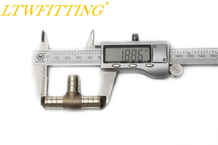 Латунный обжимной фитинг LTWFITTING PEX без свинца 1/2 дюйма x тройник PEX|pex fittings|brass fittings1