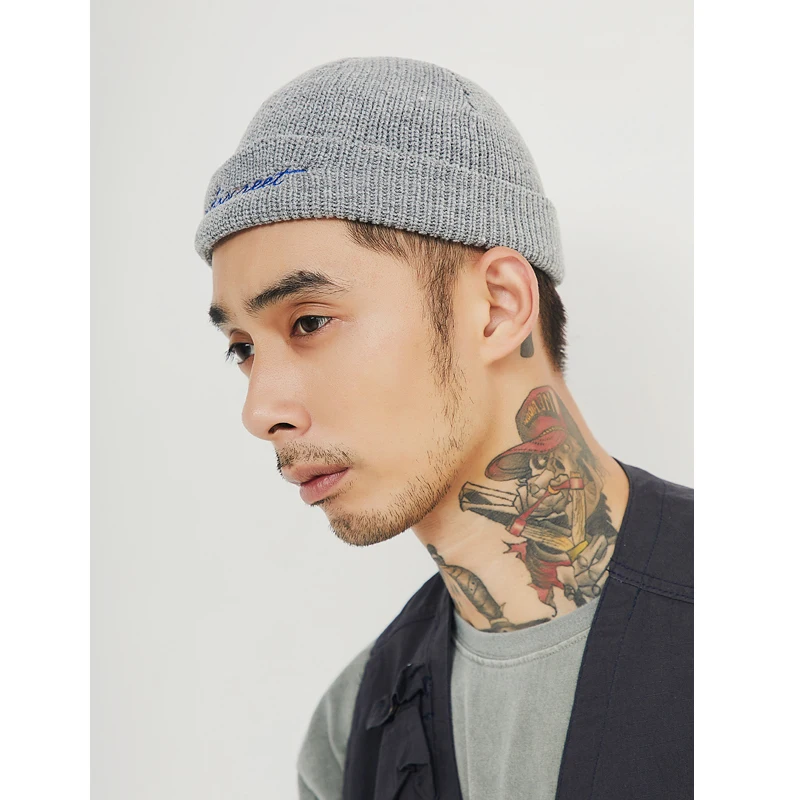 Hip Hop Street Style Knit Hats For Women Men Autumn Winter Warm Cap Knitted Caps Beanie Hat Skullies With Balck / Orange /Gray