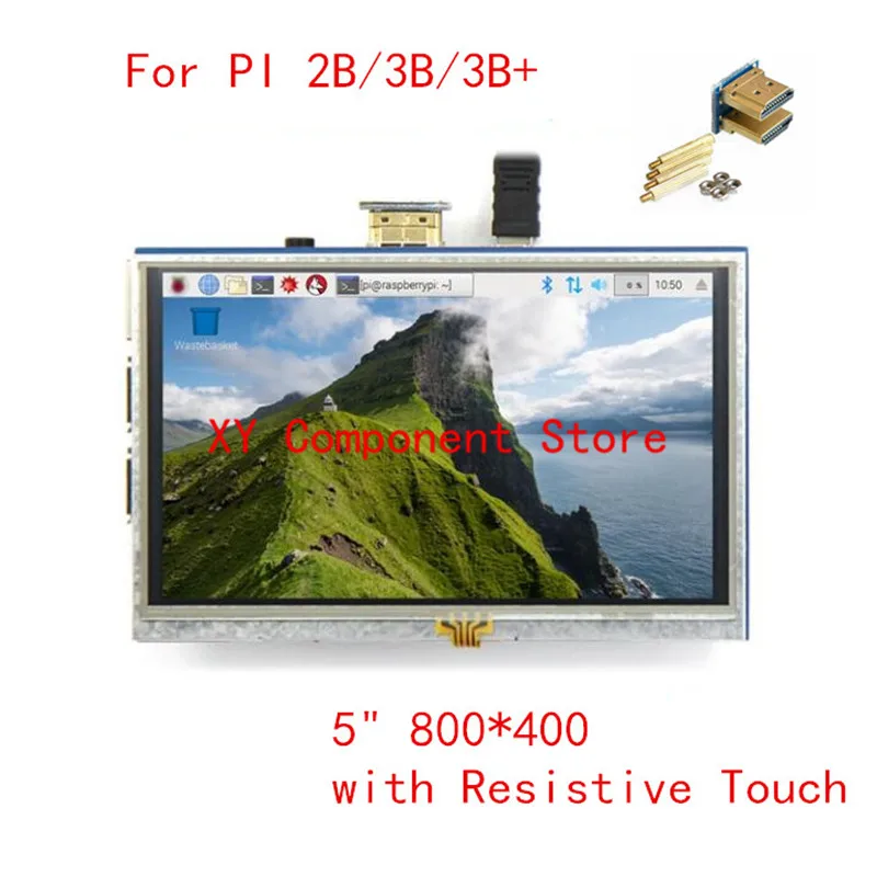 5 дюймовый ЖК HDMI резистивный сенсорный дисплей TFT панель модуль 800*480 для Banana Pi