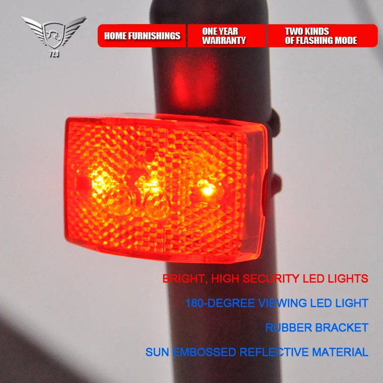 3LED Bike Light Cheap Wholesale Price! Bicycle Tail Water Resistant Mountain Safety Back Rear Led Lamp | Спорт и развлечения