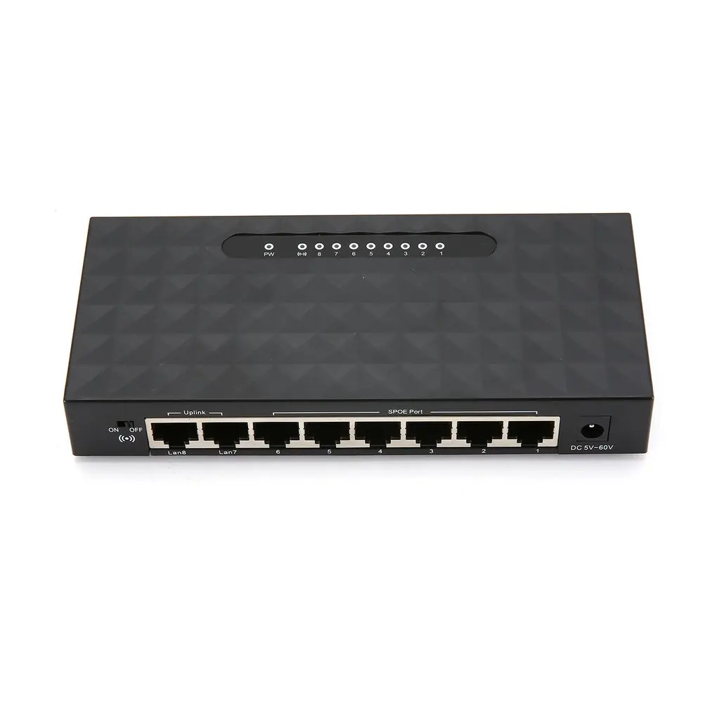 8 Port 100Mbps Switch SPOE Fast Power Over Ethernet Network Smart Wholesale Supplier Sale | Инструменты