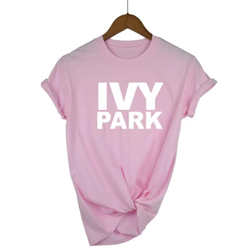Новинка 2019 года IVY PARK с буквенным принтом для женщин футболка смешной короткий