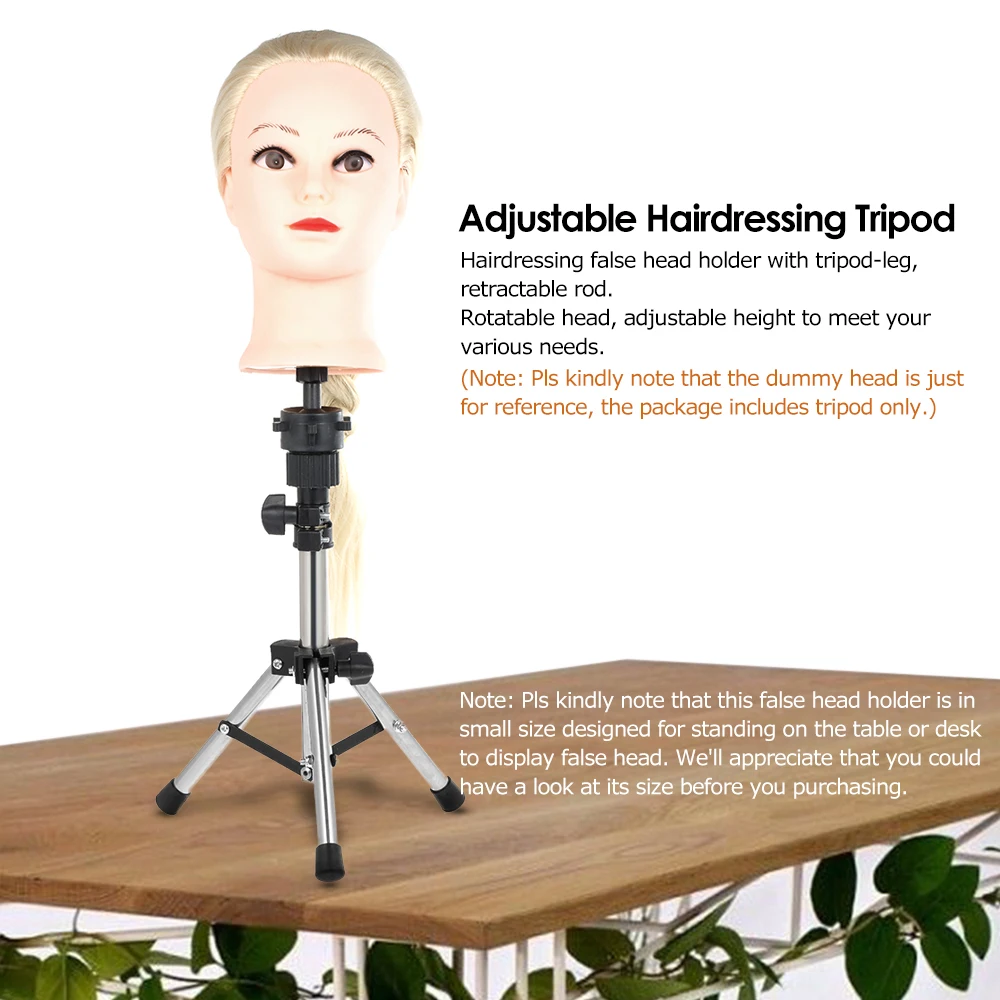 Регулируемая подставка для парика с искусственной головой|hairdressing tripod|training head
