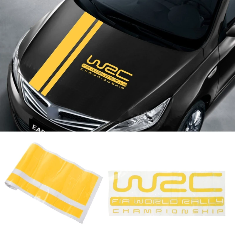 Mayitr 1 шт. 110*15 см W-RC полоска для гонок Спортивная наклейка 4 вида цветов графическая