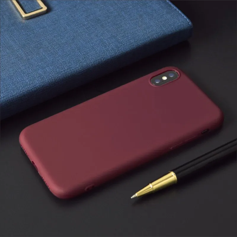 Тонкий матовый песочный чехол для iPhone 5S SE 6 S 7 PLUS 8 X XS XR MAX силиконовый телефона |