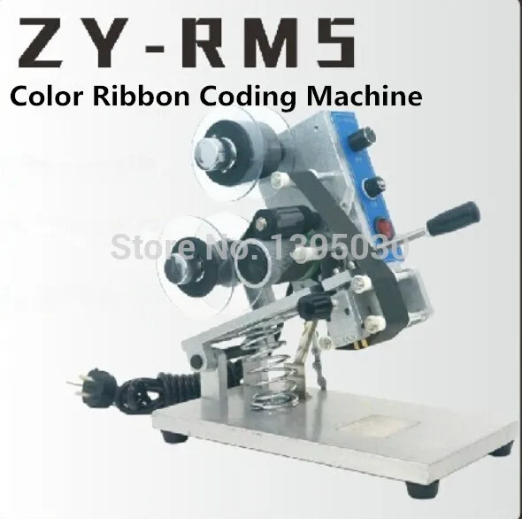 ZY-RM5 Color Ribbon Hot Printing Machine Heat Ribbon Printer Film Bag Date Printer Manual Coding Machine