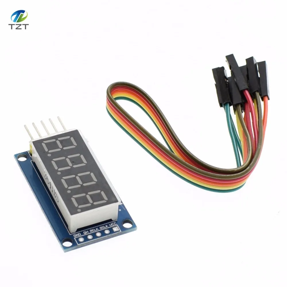 4 биты цифровой LED Дисплей модуль четыре последовательных для Arduino 595 драйвер