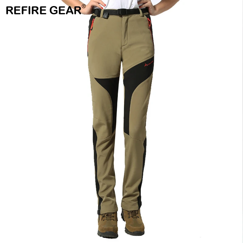 ReFire Gear зимние плотные теплые брюки с мягкой оболочкой Женские флисовые