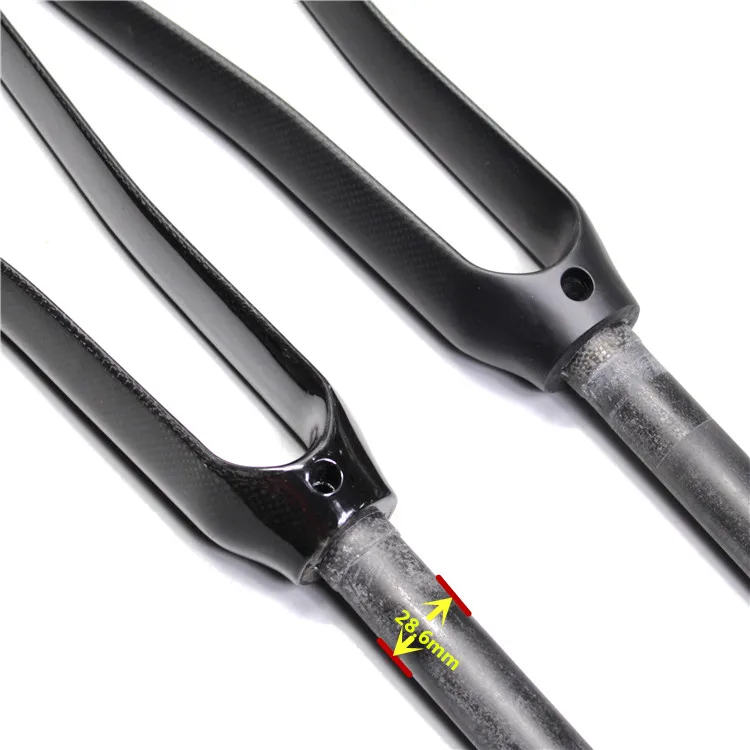 EC90 700C карбоновые дорожные вилки 1-1/8 ультра-светильник велосипедные передние 3K/UD
