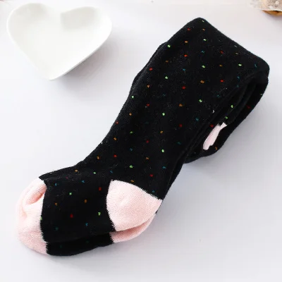 Детские толстые warmkeeping хлопковые детские колготки для малышей Колготки для маленьких девочек, для маленьких детей, детские вязаные колготки, Детская одежда на весну, осень и зиму - Цвет: 5