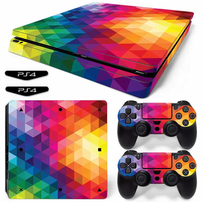 Наклейка для Ps4 Slim квадратная сетка виниловый чехол наклейка PS4 Skin Console и 2