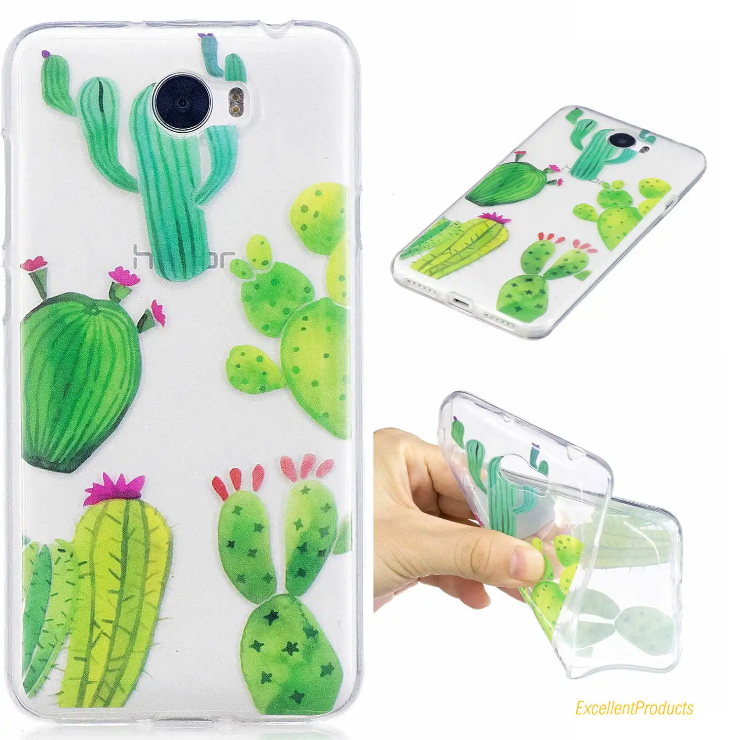 For Huawei Y5 II Case Flower cactus horse Cat Cover Soft TPU IMD design Coque Capa Fundas |