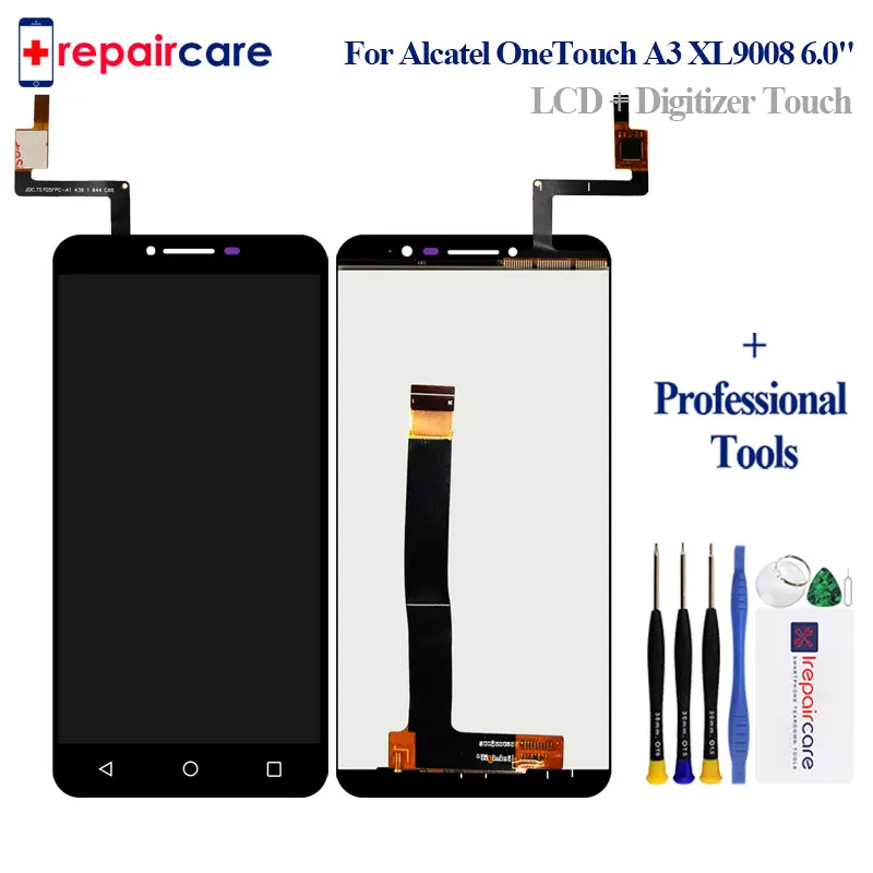 ЖК дисплей для Alcatel OneTouch A3 XL 9008X 9008D OT9008 9008 сенсорный экран дигитайзер полная