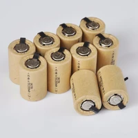 10 16pcs 45sc 1 2v rechargeable battery 2000mah 45 sc sub c ni mh nimh cell with welding tabs for electric drill screwdriver
