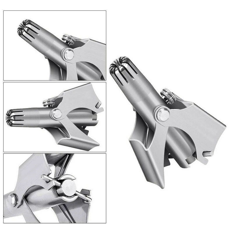 

Dropshipping Nose Hair Trimmer Stainless Steel Mini Portable Nose Hair Removal Clipper SMJ