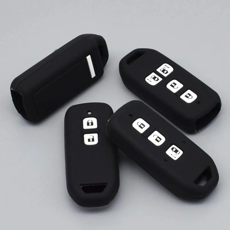 Силиконовый чехол для ключа мотоцикла Honda N BOX n one wagon FOB без замена 2018 2/3/4 кнопок