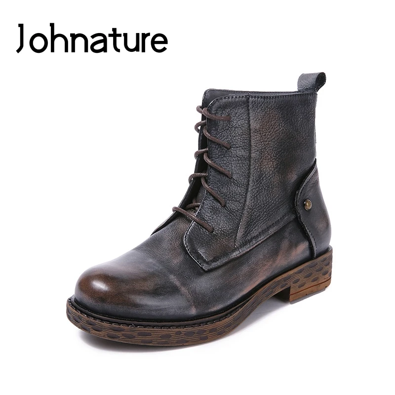 Новинка 2019 года Сезон Зима ботильоны для женщин ручной работы в стиле ретро из