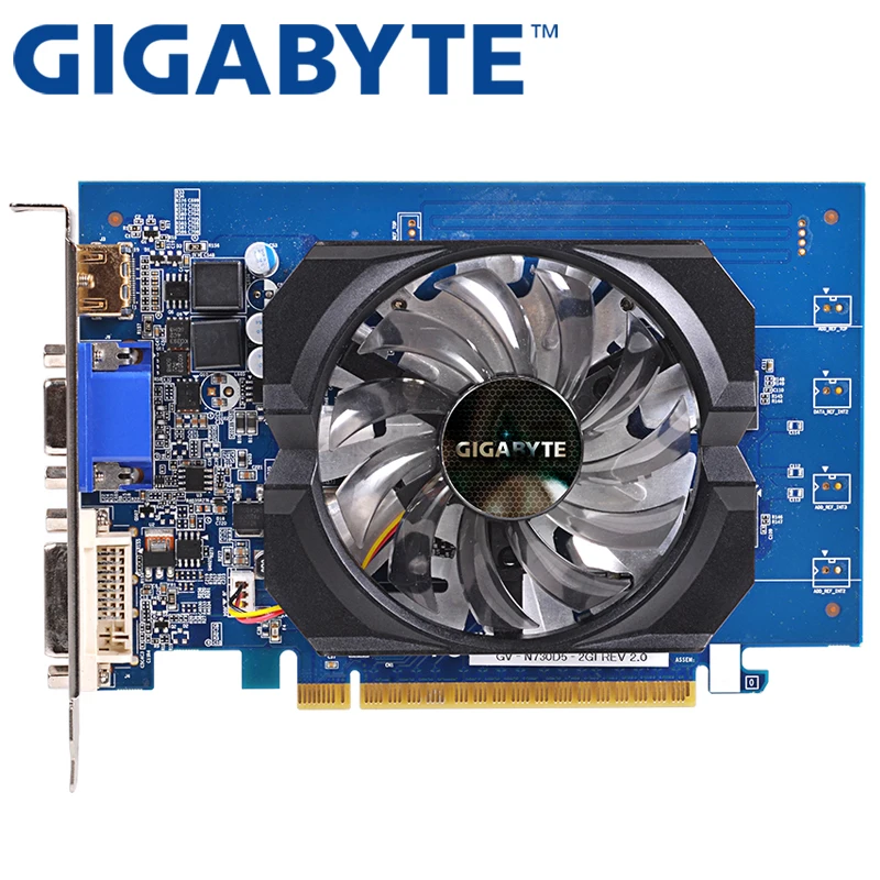 

GIGABYTE Video Card Original GT730 2GB GDDR5 Graphics Cards for nVIDIA Geforce GPU Used stronger than GT630 GT610 GT720 GT710