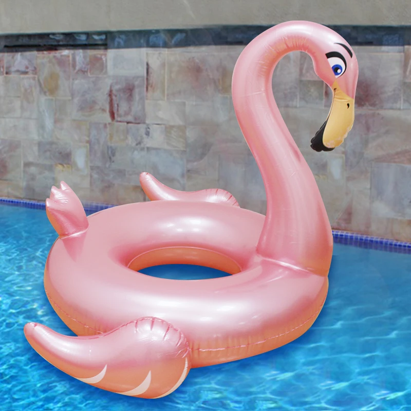 2019 Hot Rose Gold Inflatable Flamingo Swimming Tube Raft Adult Kids Giant Ring Float Summer Water Pool Toys | Спорт и развлечения