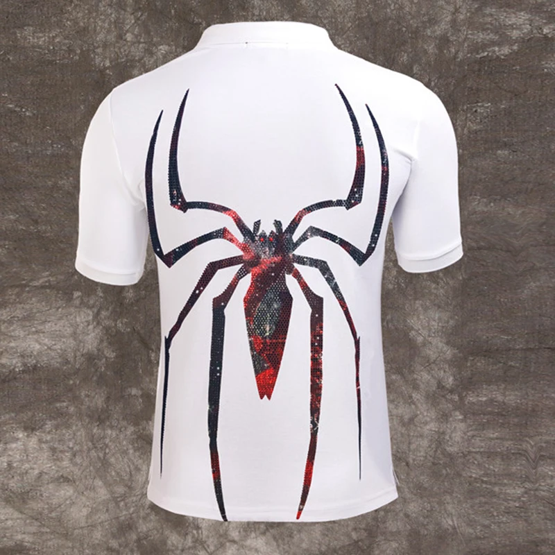 Фредди Меркьюри 2019 новые мужские Поло бусина супергерой паук лацкан рубашки поло