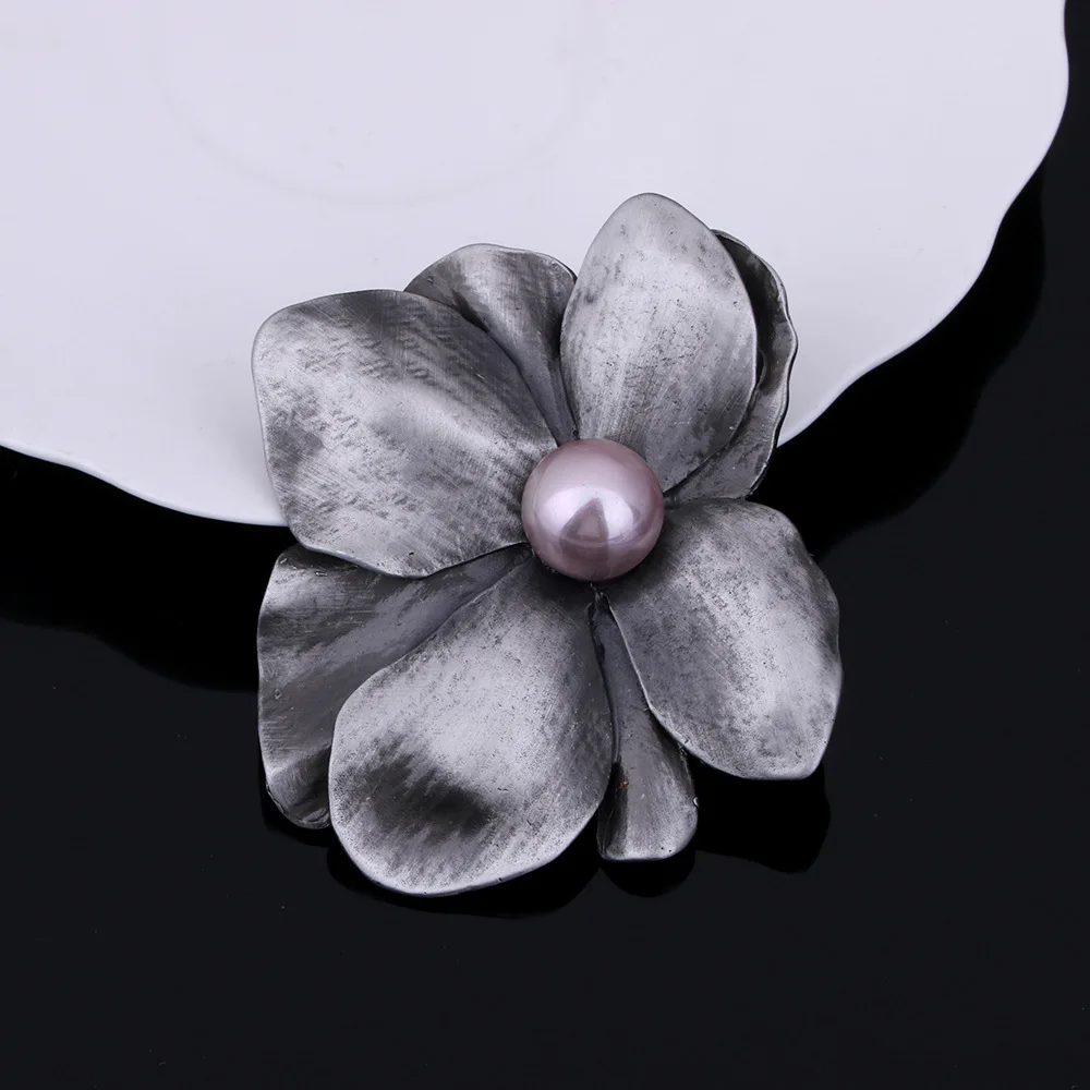 2pcs Pearl Brooches Pin Flower Scarf Clip Buckle DIY Women Gift Clothing Accessories | Дом и сад