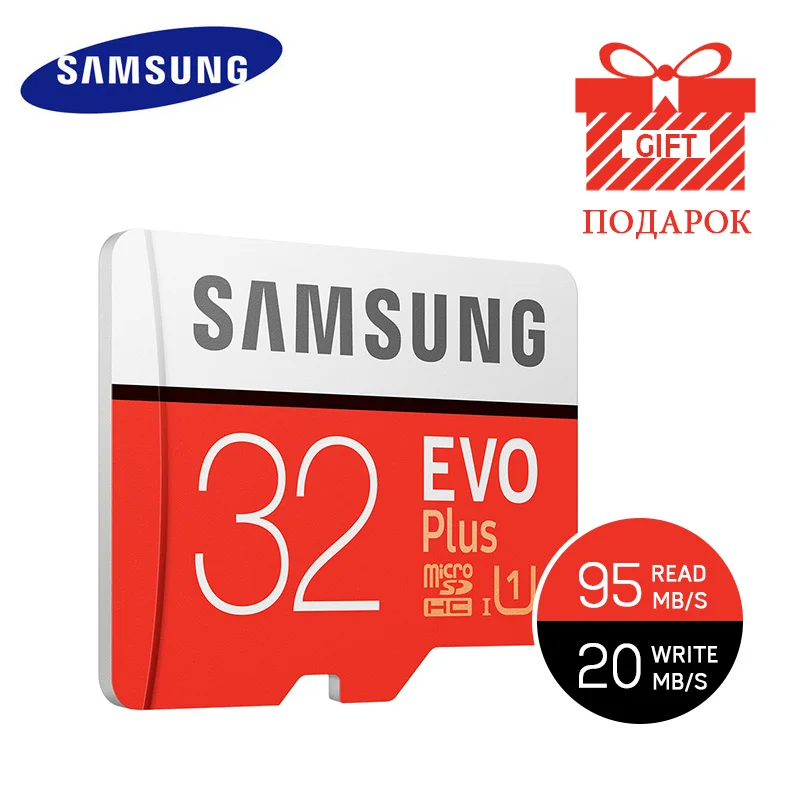 Карта памяти micro sd SAMSUNG карты 32 Гб 64 128 ГБ 256 EVO + TF Trans Flash micro-карты для go pro |