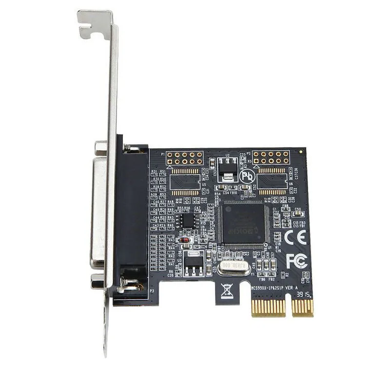 

High quality MosChip Industrial PCIe Parallel IEEE 1284 Controller card PCI express to DB25 printer LPT port Expension adapter