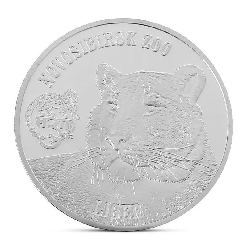 Африканская дикая природа Cheetah Памятная коллекция монет подарок сувенир художественный металлический Antiqu - Цвет: Lion