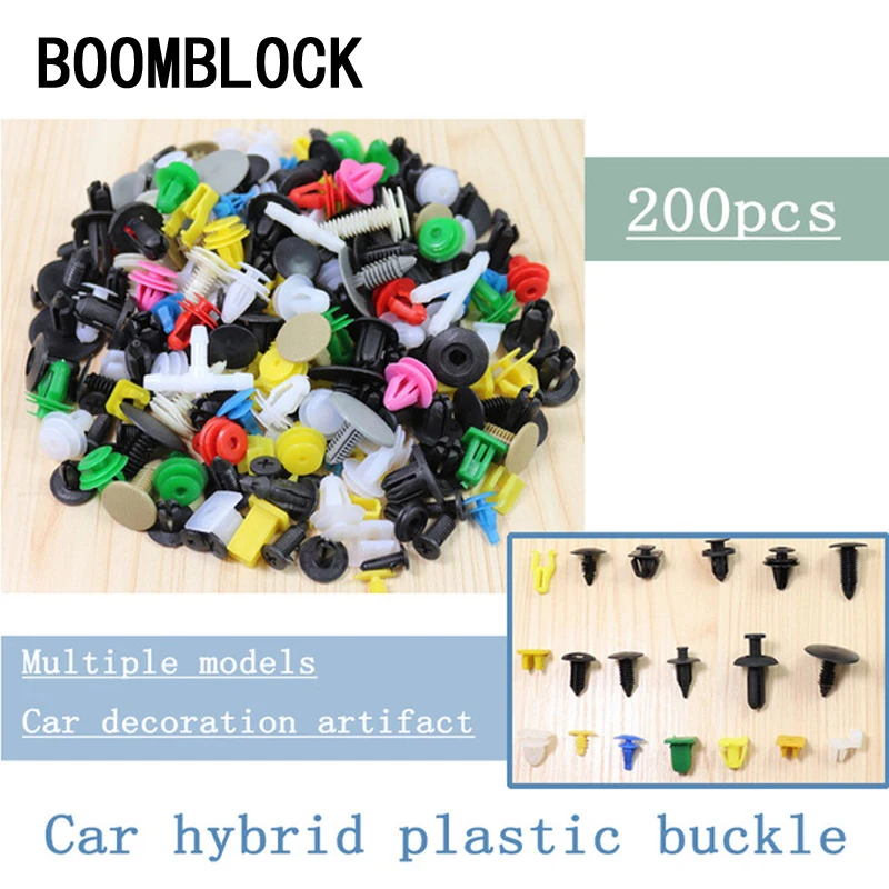 

200x Mixed Car Stickers For Nissan Qashqai Opel Astra J H Kia Ceed Sorento Skoda Octavia Door Bumper Trunk Defender Clips Rivet