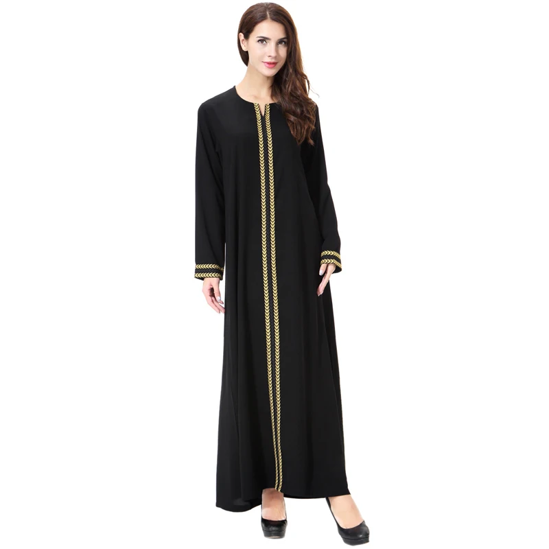 Vestidos Jubah Long Linen Turki Indonesia Kaftan Abaya Dubai Muslim Maxi Hijab Gaun Abaya untuk Wanita Turki Pakaian