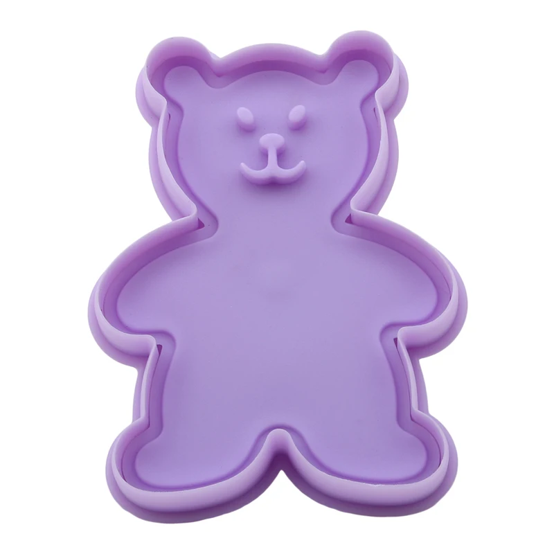 1 шт. цветок пластиковые формочки 3D Сердце Медведь формы Fondant торт бисквитный для