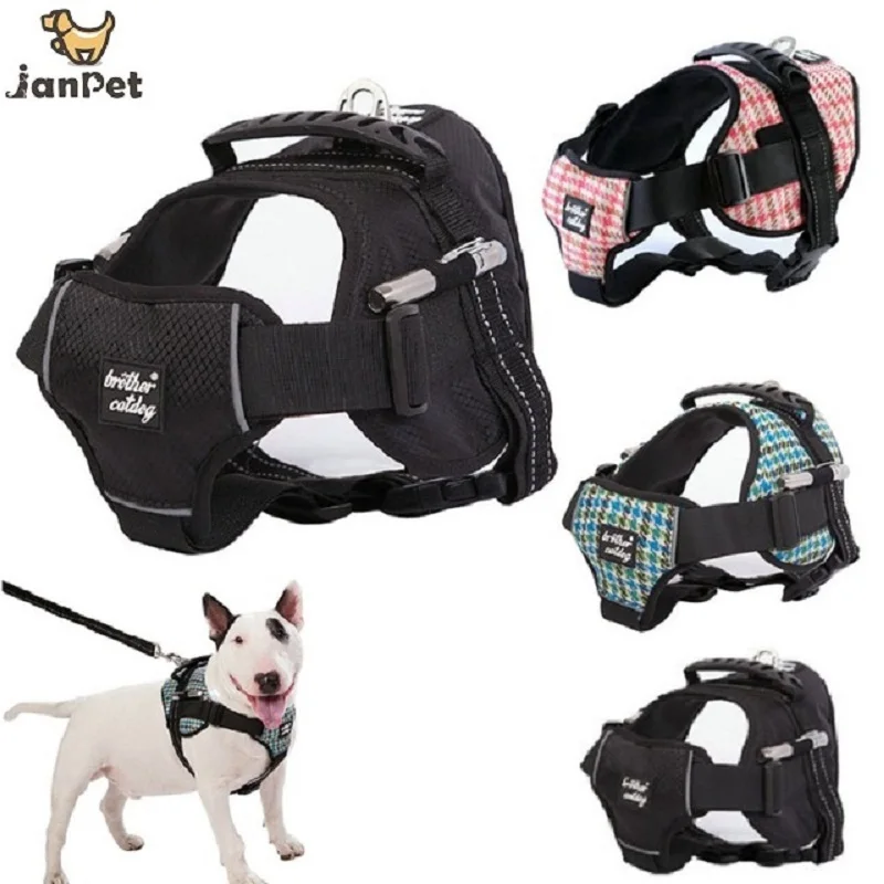 Ошейник для собаки тренировочный жилет с узором поводок среднего и большого