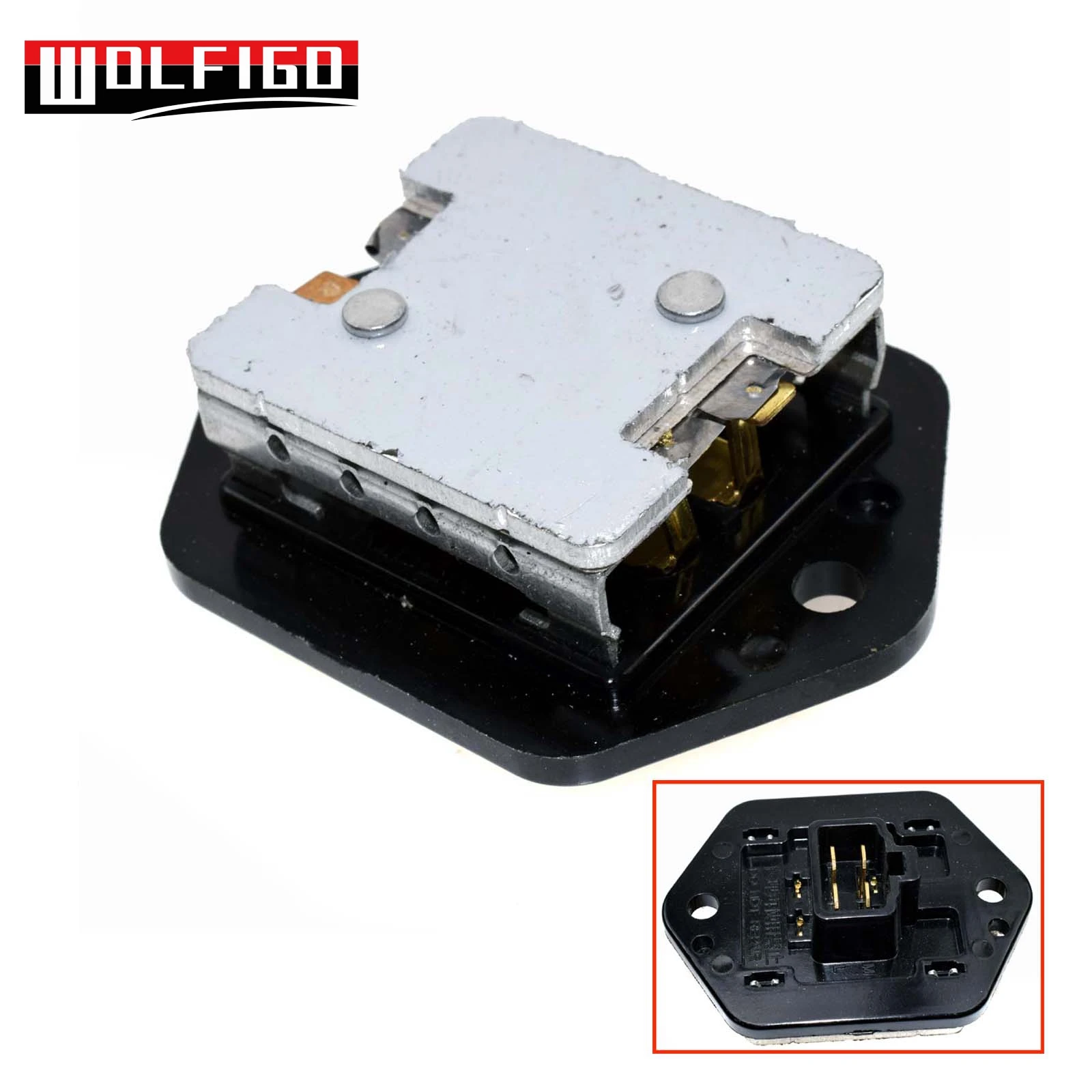WOLFIGO Новый 4 контактный 12 В ОВКВ электродвигатель вентилятора модуль резистора