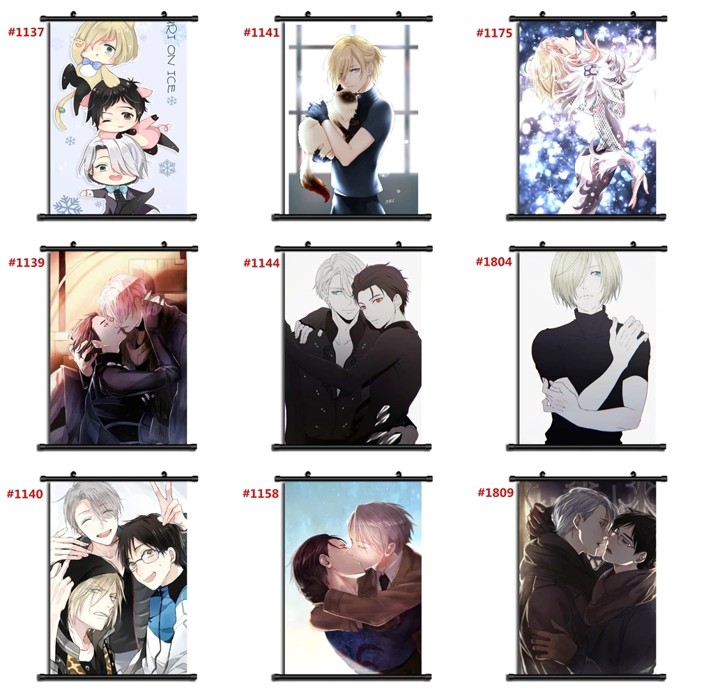 Yuri On Ice Аниме Манга настенный плакат свиток CD