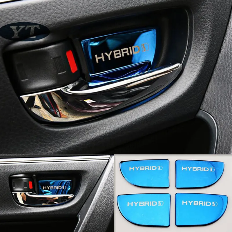 Внутренняя наклейка на дверь автомобиля внутренняя форма для toyota Corolla auris 2014 2021 4