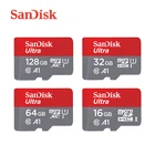 Карта памяти microSDHC SanDisk Ultra, класс 10, A1, 128 ГБ, 16 ГБ, UHS-I ГБ, 64 ГБ