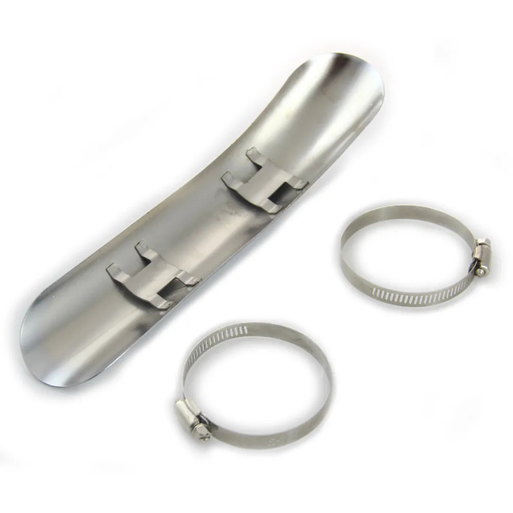 1 шт. мотоциклетный Чоппер из хромированной стали с изгибами защита от тепла