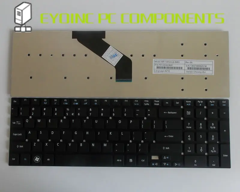 Оригинальная клавиатура US для ноутбука Packard Bell Easynote TSX62HR TV11CM TV11HC TV43HC Черная|keyboard