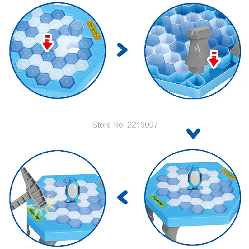 Забавный Великий семейный Пингвин ледяная ломка спасите пингвина детские