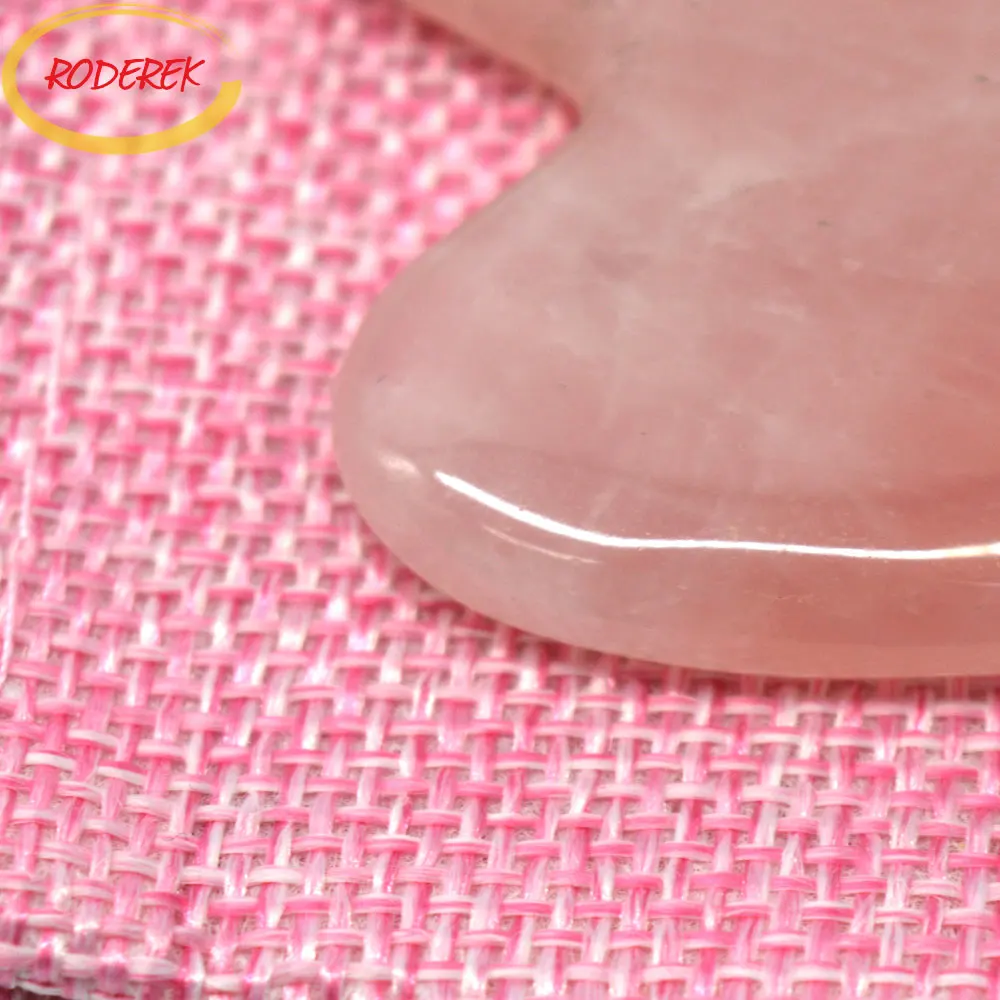 Массажер для тела Jade Guasha натуральный розовый Quartz Gua Sha инструменты соскабливания