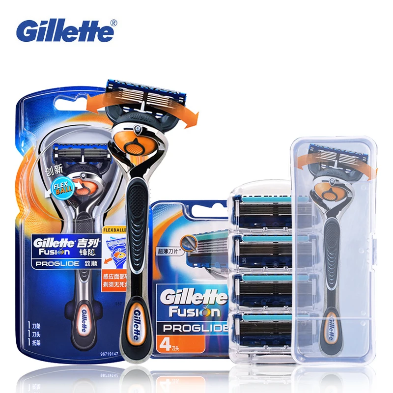 Бритвенные лезвия Gillette Fusion ProGlide FlexBall, брендовая бритвенная машина, моющаяся бритва, безопасная бритва