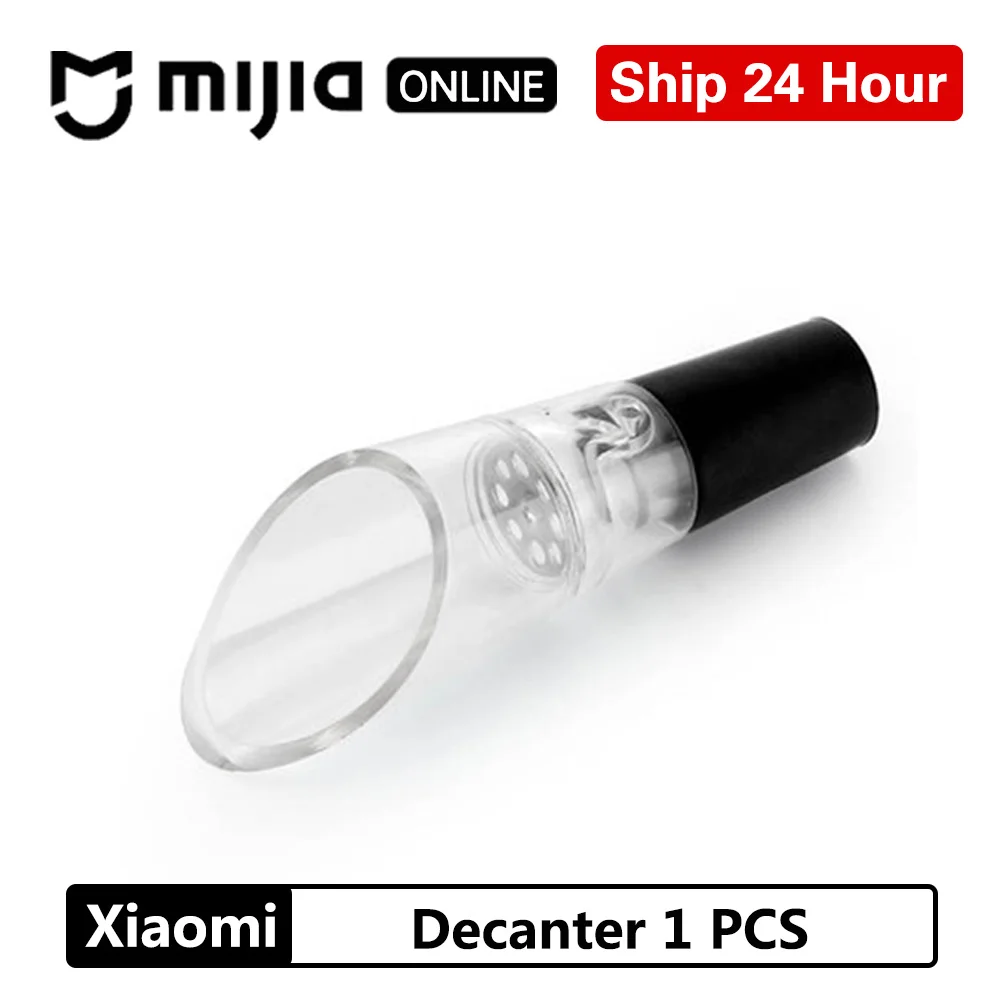Decanter 1pcs Xiaomi Mijia из нержавеющей стали Быстрый аэратор для винного графина Pour Spout Бутылка пробка аэрирование Мини Портативный винный фильтр - Цвет: Decanter 1pcs