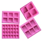 5 Форма новое качество силиконовая форма льда Куб конфеты шоколадный торт мыло в виде кекса квадратные формы для выпечки Кухонные Принадлежности