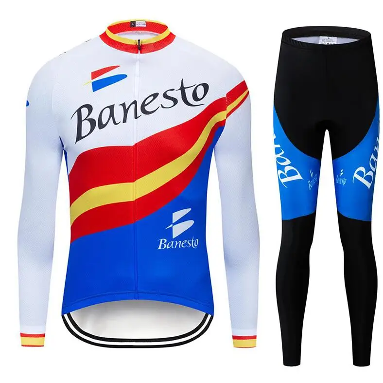 С длинным рукавом Банесто Велоспорт Майки велосипед велосипедная одежда Maillot Ropa Ciclismo - Цвет: 7