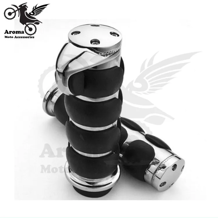 Ретро ручки для мотоцикла 25 мм 22nn хромированные мотоциклетные с усилителем