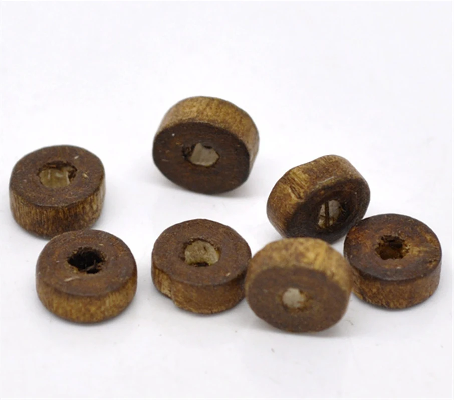 

DoreenBeads 1000 Coffee Rondelle Wood Spacer Beads 8mm (B14233), yiwu