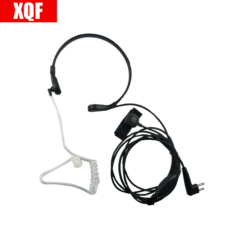 XQF 2 контактный скрытый гарнитура/наушник горло микрофон для Motorola GP Серии GP68 CP SP CT