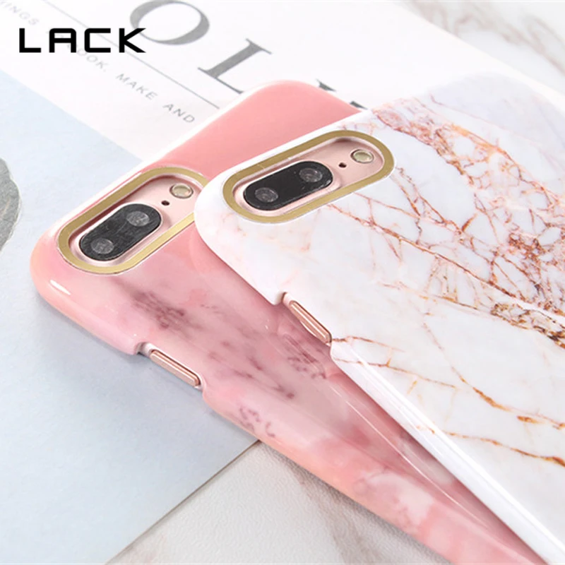 Чехол для телефона с мраморным покрытием из розового золота iphone 6 S 7 8 Plus X